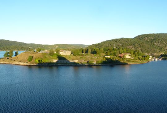 Schattenschiff im Oslo Fjord