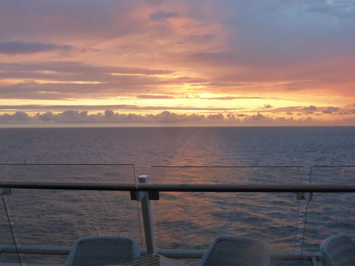 Sonnenuntergang auf der Mein Schiff 3